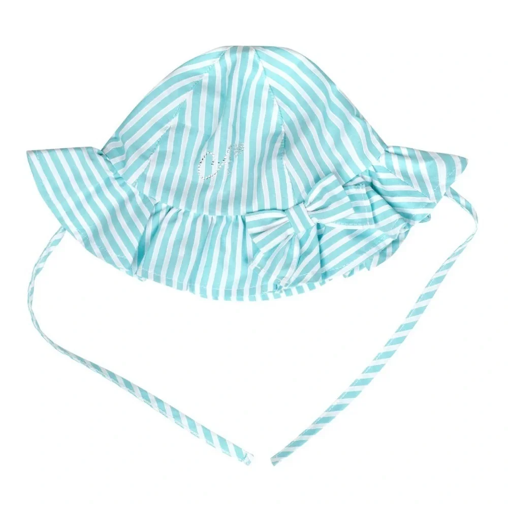 Blue and White Stripe Gymboree Sun Hat